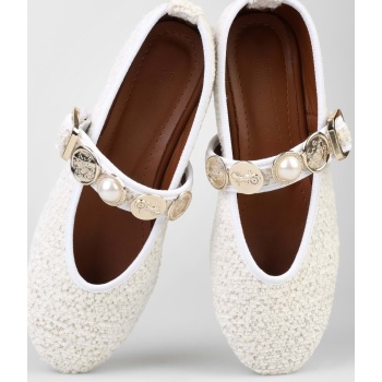 shoeberry women`s ethnic beige tweed σε προσφορά