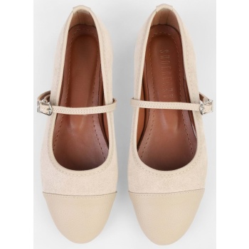 shoeberry women`s marny beige suede σε προσφορά