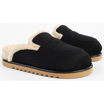 shoeberry women`s plush black suede