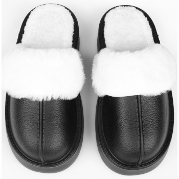 shoeberry women`s fluff black faux σε προσφορά