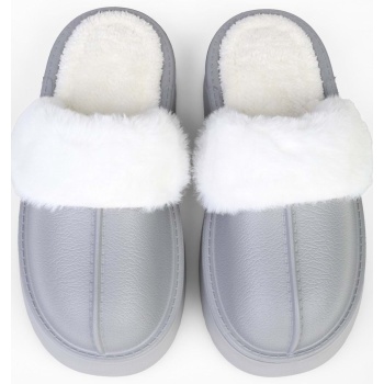 shoeberry women`s fluff gray faux