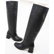  soho black genuine leather women`s boots 19959