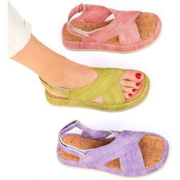 soho green women`s sandals 19369 σε προσφορά