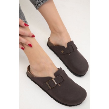 soho brown unisex slippers 19933 σε προσφορά