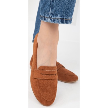 soho tan suede women`s ballerinas σε προσφορά