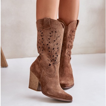 lewski shoes cutout knee-high boots on