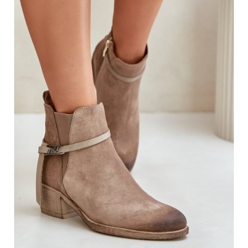 suede ankle boots with heels insulated