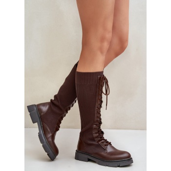 ph2 laced boots with elastic shaft