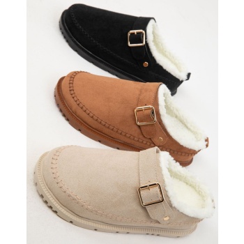 soho tan suede women`s slippers 20023 σε προσφορά