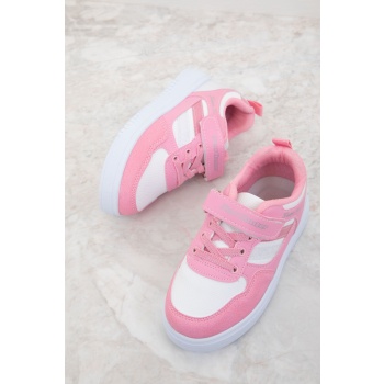 soho pink-white kids sneakers 19612 σε προσφορά