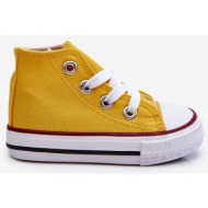  fr1 children`s high sneakers yellow filemon