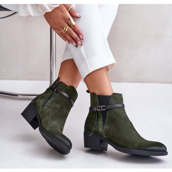 insulated suede ankle boots with a