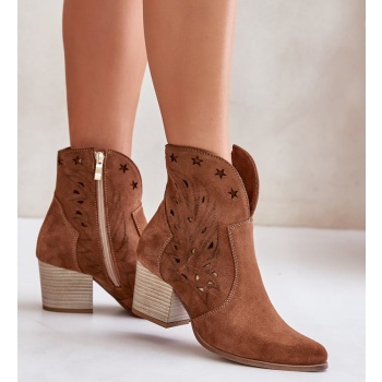 lewski shoes cutout cowboy ankle boots