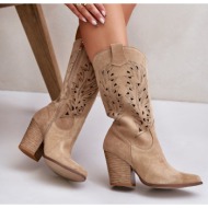  lewski shoes cut-out knee-high heeled suede boots lewski