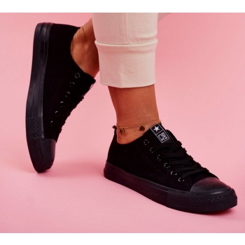 women`s sneakers low material black σε προσφορά