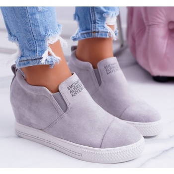 women’s wedge sneakers lu boo grey kaori
