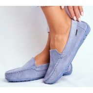  women’s loafers suede blue morreno