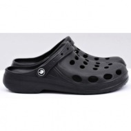 men`s slides sandals crocs black