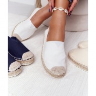  espadrilles on a braided sole big star hh274493 off white