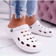  women`s slides foam white crocs eva