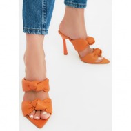  trendyol orange women`s slippers