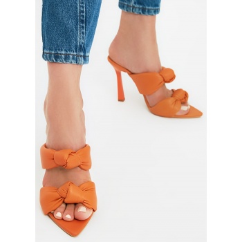 trendyol orange women`s slippers