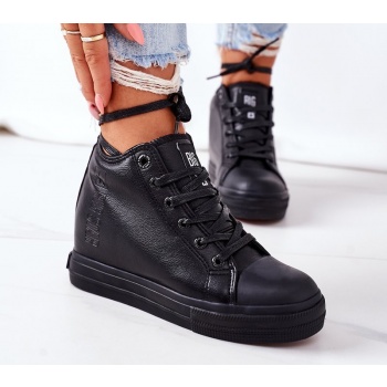leather wedge sneakers big star σε προσφορά
