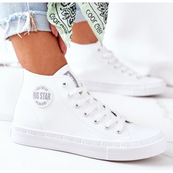 women`s leather high sneakers big star