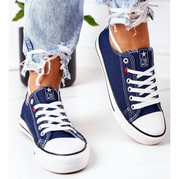 women`s classic sneakers navy blue ecoma σε προσφορά