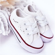  children`s sneakers with lace white roly-poly