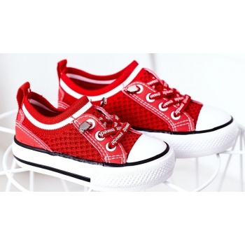 children`s airy sneakers red kids club σε προσφορά