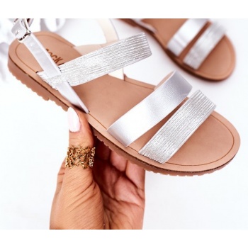 children`s shiny sandals silver natalie σε προσφορά