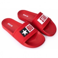  men`s slippers big star dd174702 red