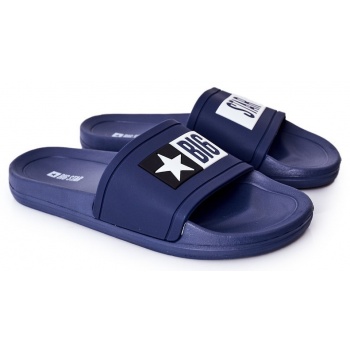 men`s slippers big star dd174701 navy σε προσφορά