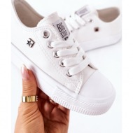 children`s leather sneakers big star ff374300 white