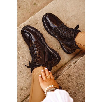 women`s flat boots black kognito σε προσφορά