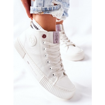 women`s sneakers cross jeans high white σε προσφορά