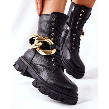 s.barski women`s biker boots black σε προσφορά