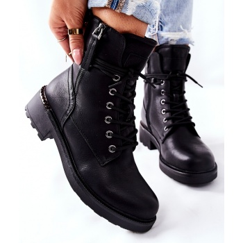 high boots workers with sliders black σε προσφορά