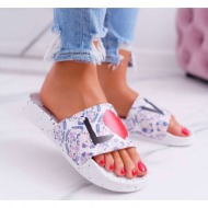  rubber slippers big star love dd274a256 white