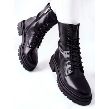 women`s flat boots with sliders black σε προσφορά