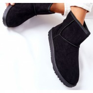  snow boots fleece-lined black vicandi
