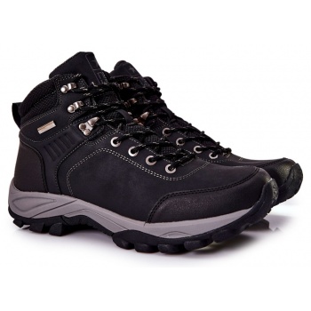 men`s insulated trekking shoes black