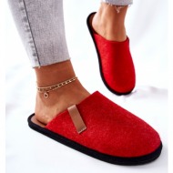  women`s slippers big star ii267002 red-brown