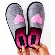  household slippers panto fino ii267010 grey-pink