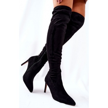 high boots suede black horina