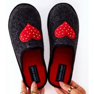  household slippers panto fino ii267009 black-red