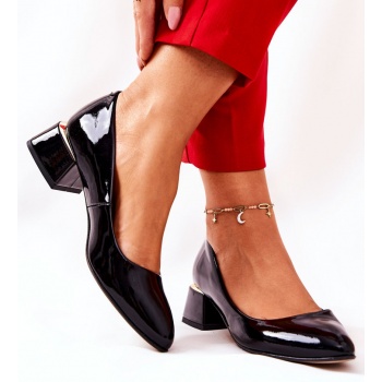 patent leather pumps lewski 3118 black σε προσφορά