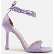  trendyol lilac flat toe women`s classic heeled shoes