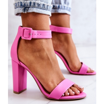 heel sandals pink georgina σε προσφορά